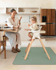 Blissful Diary Splat Mat washable surface for quick cleanup.