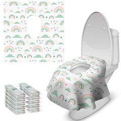 Blissful Diary travel pack of disposable toilet seat covers for on-the-go protection.