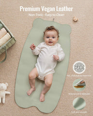 Blissful Diary changing pad unfolded showing full 30x16 surface for comfort