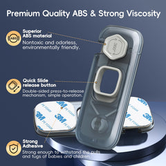 Blissleaf fridge-lock closeup shows durable ABS material for lasting use