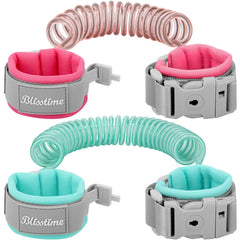 Blisstime toddler leash pink 4.92ft offers a safe tether in crowded parks.