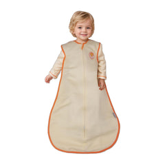 Bloomstar baby sleep sack fabric closeup shows soft cotton for breathable, cozy sleep.