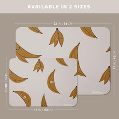 Blooom Banana placemat doubles as a safe craft mat for art projects.