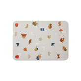 Blooom XL placemat with alphabet design keeps meals organized and spills contained.
