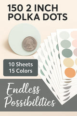 Blou House boho rainbow dots closeup shows removable wallpaper alternative for quick room makeovers