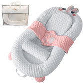 BLQCSLH Bunny Lounger front view shows cozy 360° support for feeding and lounging.