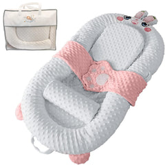 BLQCSLH Bunny Lounger front view shows cozy 360° support for feeding and lounging.