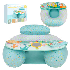 Blublu Park baby donut seat cover shows soft, skin-friendly material for comfortable supported sitting.