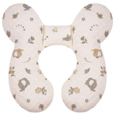 Blublu Park upgraded baby travel pillow showing soft material for gentle head support during car rides