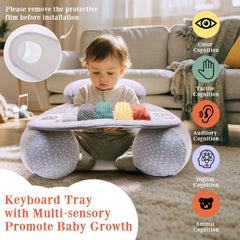 Blublu Park detachable sensory tray enhances engagement with colors, textures, and sounds
