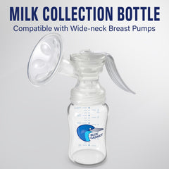 Blue Gannet breast milk collection container shown for storage and freshness.