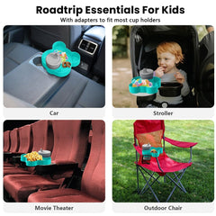 BlueOrigin travel tray stroller outdoor use doubles as a snack surface outdoors.
