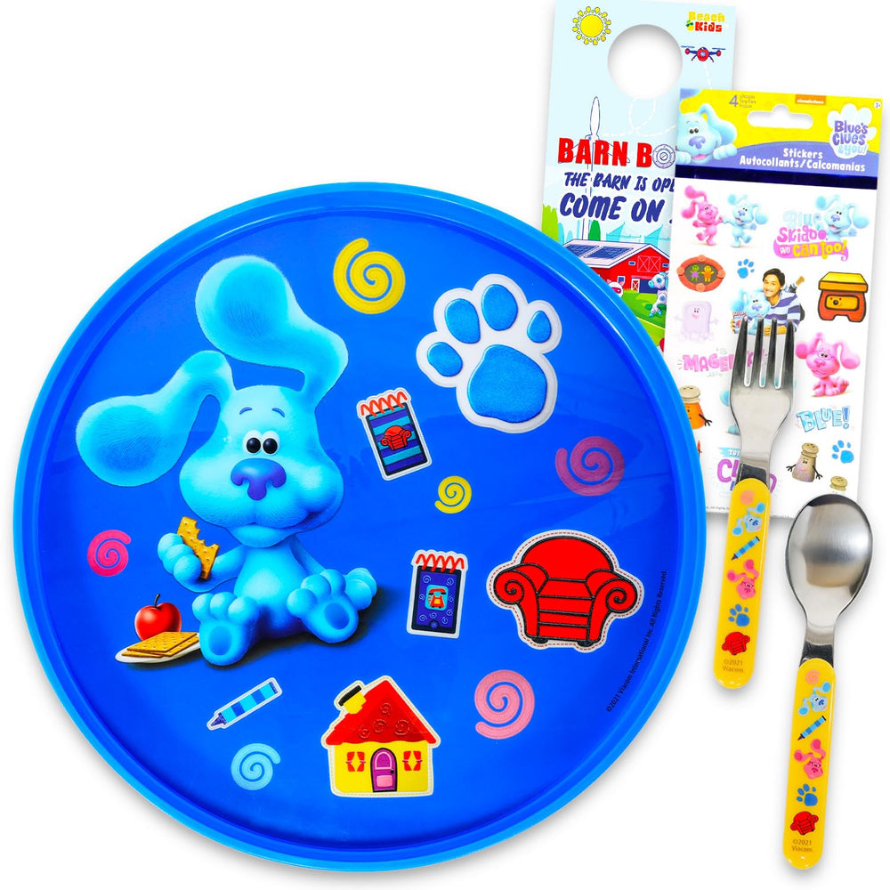 Blue's Clues double-sided plate with vibrant art for engaging meals
