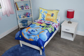 Blues Clues You Are Smart bed set on bed with cheerful yellow and blue tones for playful bedtimes