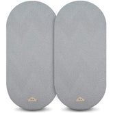 BlueSnail bassinet sheets gray 2-pack folded, soft knit for gentle baby skin.