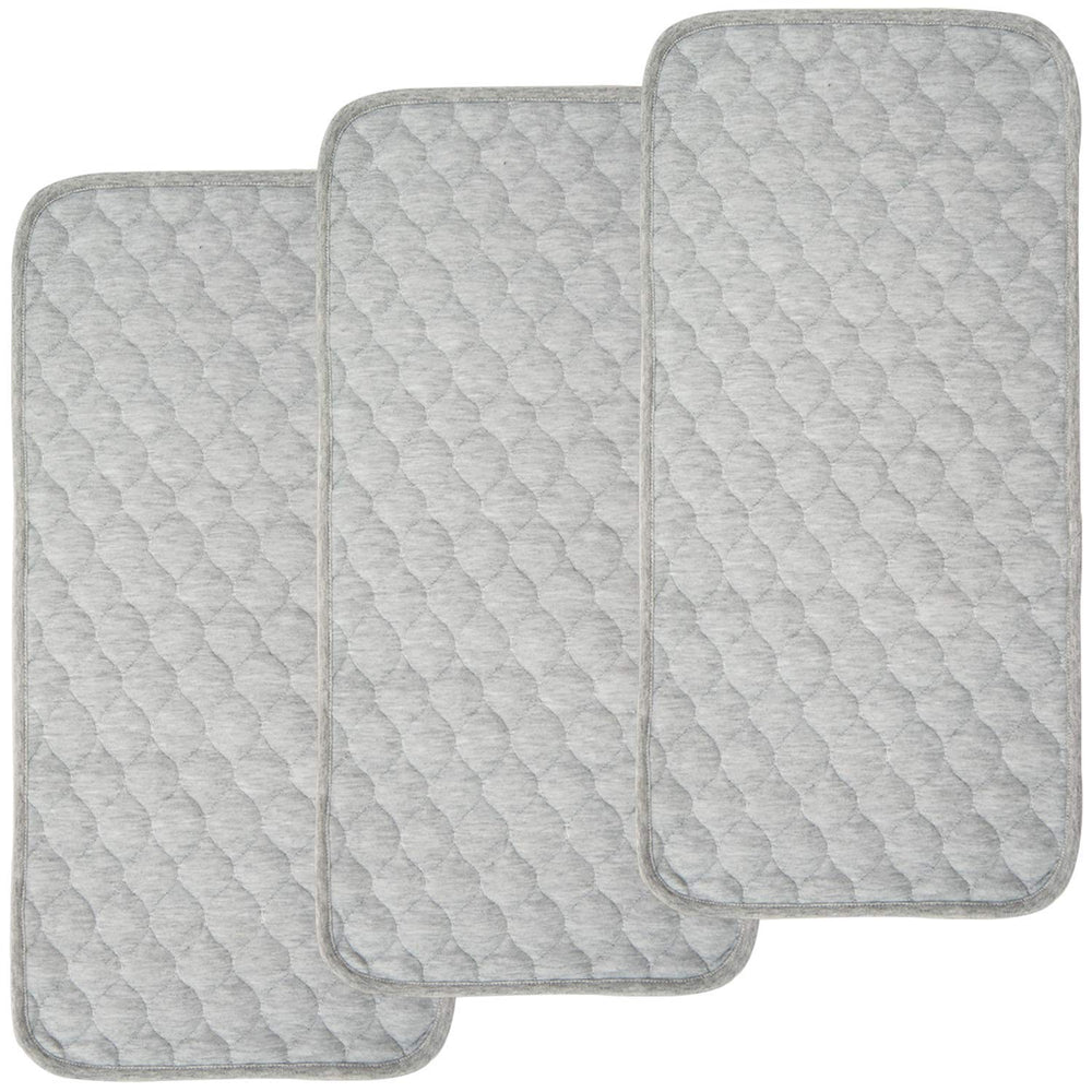 BlueSnail Quilted Thicker Waterproof Changing Pad Liner gray pack front offers protective coverage during messy changes