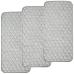 BlueSnail Quilted Thicker Waterproof Changing Pad Liner gray pack front offers protective coverage during messy changes