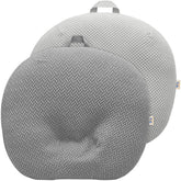 BlueSnail strechy newborn lounger cover gray fabric fits snugly for baby comfort.