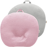 BlueSnail stretchy newborn lounger cover pink closeup, ultra-soft surface ideal for delicate skin