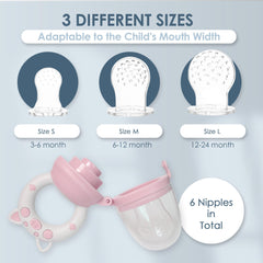 Bluet B teething pacifier freezer feature supports soothing sore gums with frozen fruit.