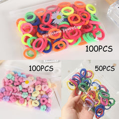 BlueZOO baby hair ties seam cotton finish for gentle hold on sensitive scalps.