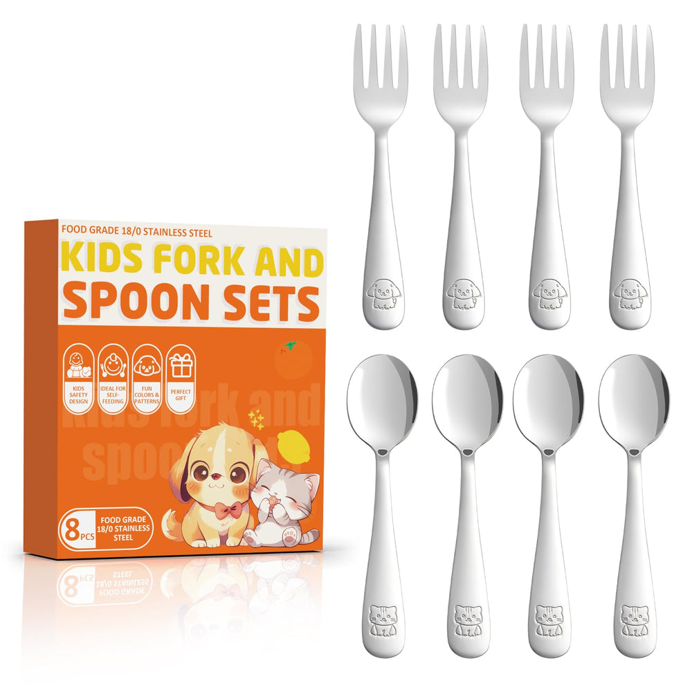 Blvtoios spoons with animal carvings for engaging, kid-friendly meals