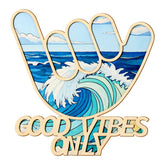 Bnesi Hawaiian surfer hand decor with wave pattern adds coastal charm to any wall.