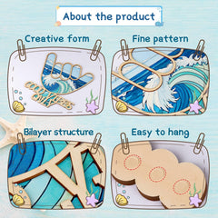 Bnesi wall mount surfboard with easy installation for nail-free display.
