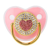 Bnineteenteam heart shape pacifier with soft nipple calms infants during soothing sessions