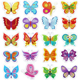 Boao butterfly window cling vivid patterns for removable spring decor on glass