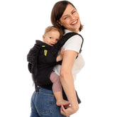 Boba Air ultra-lightweight carrier in black with hood pocket for easy storage