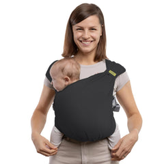 Boba Bliss no-tie baby carrier enables quick, easy setup for busy parents.