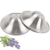 Boboduck nipple shields large 999 silver cups provide protective coverage during breastfeeding.
