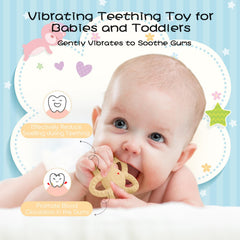 BOBOKA vibrating sensory chew toy green closeup shows silicone texture for chewing comfort