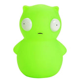Bob's Burgers Kuchi Kopi night light figure on shelf creates cozy ambiance for family movie nights