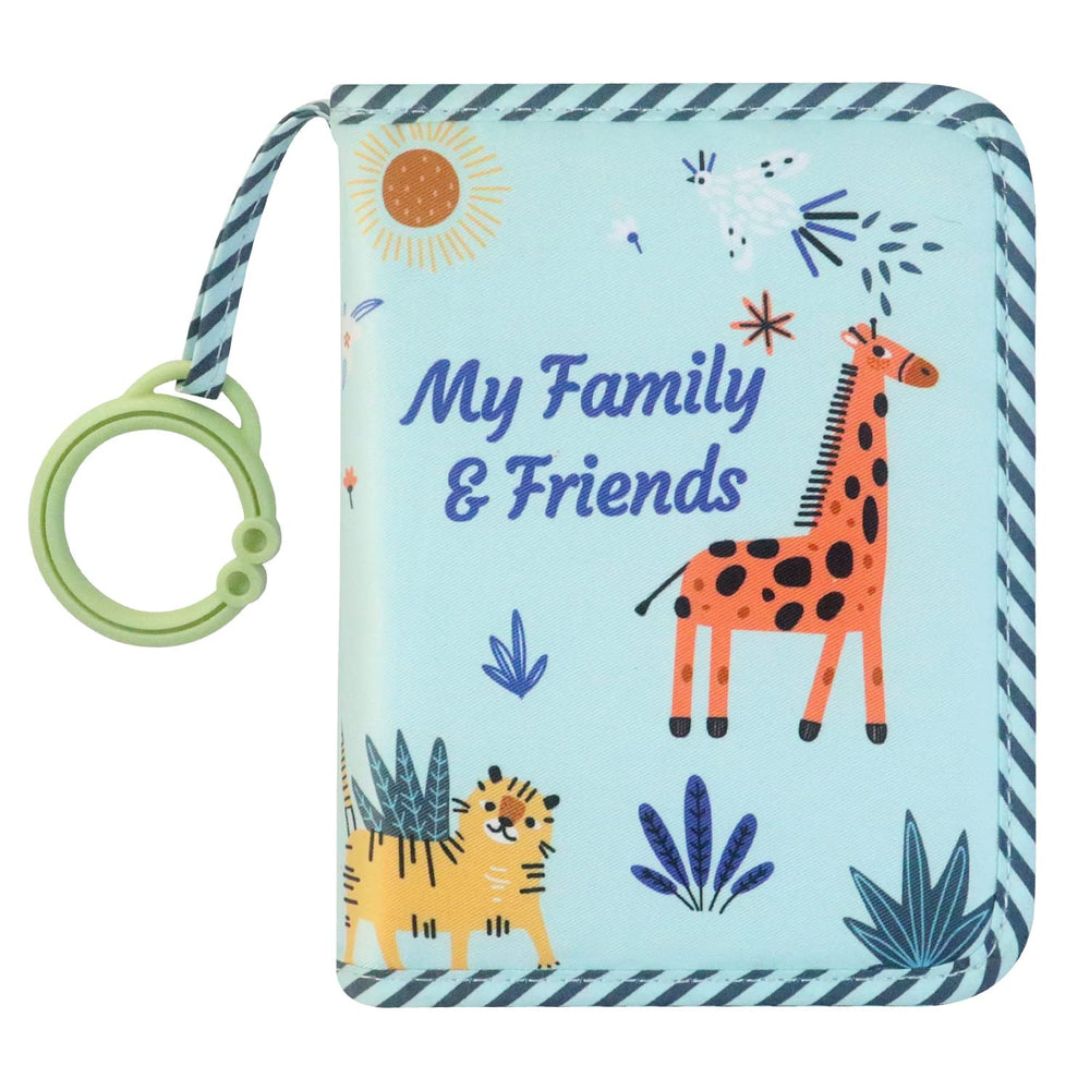 Boczif baby photo album blue cover with soft fabric for memories