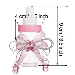 Bodosac baby bottle decor with bows and bears for party accents