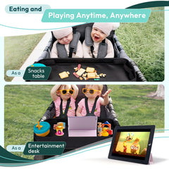 Boffinby W4 tray with four cup holders keeps drinks secure