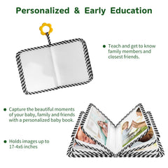 BOHEMIABY safety mirror keeps little ones engaged during photo moments.