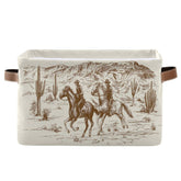 BOKEKANG Cowboy storage basket collapsible for space-saving closet organization.