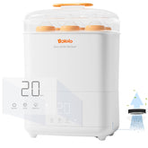 BOLOLO baby bottle sterilizer front view for quick, efficient cleaning.