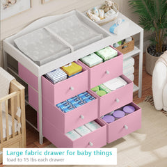 BOLUO changing top close-up highlights safe, convenient changing area.