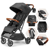 Bombi Bēbee V2 one-hand fold in action for quick, effortless stow-and-go.