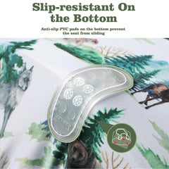 BOMOLOUR seat cover with boho green forest pattern as decoration
