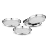 Bon aPetite 304 stainless steel plate 21cm in matte finish for durable meals.