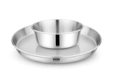 Bon aPetite plate 21cm matte finish aids easy scooping for kids.