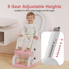 Bonbay 8-height adjustable seat fits most toilets.