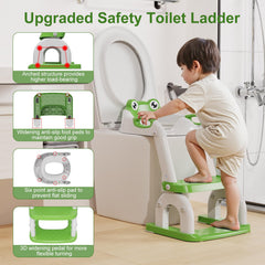 Bonbay potty seat 8-height adjustable fits most toilets for growing kids.