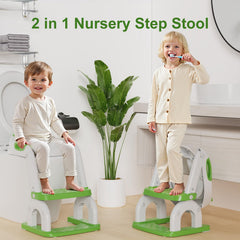 Bonbay potty seat anti-slip base ensures secure placement on most toilets.