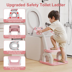 Bonbay foldable potty seat saves space and stores easily.